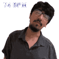 74 Beats Sticker