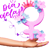 elistorycriativo dia da mulher elistorycriativo 8 de março dia delas Sticker