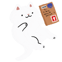 Cat Delivery Sticker by Stickerrific