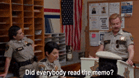 Did Everybody Read The Memo?