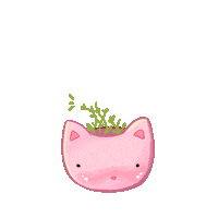 magrelissa cat cats pet plant Sticker