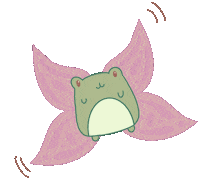 Journal_5781 frog butterfly val mignon Sticker