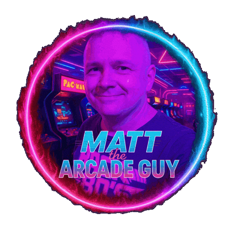 Video Games Glitch Sticker by Matt the Arcade Guy