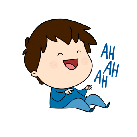Happy Laugh Sticker by Simple&Madama