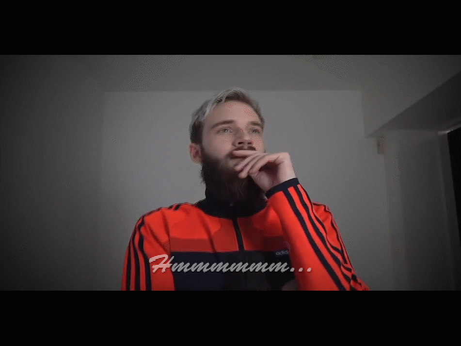 pewdiepie hmm GIF