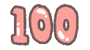 Text Number Sticker