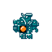 JavaJake pixel nintendo boss sprite Sticker