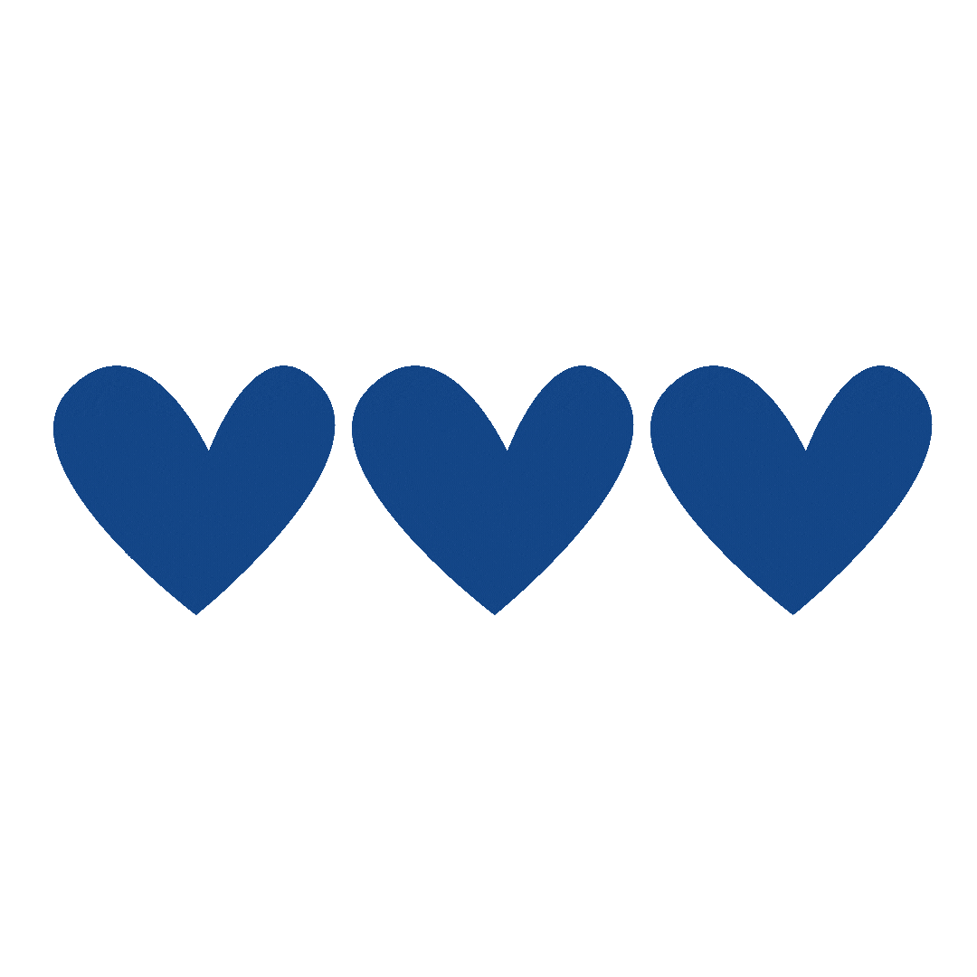 volgch giphyupload hearts herz blue heart Sticker