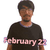 February 22 Sticker