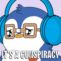 Conspiracy Theory Penguin GIF by Pudgy Penguins