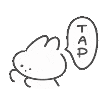 Tap うさぎ Sticker by カホイラストレーション