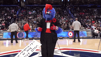 Stripping Washington Wizards GIF by G-Wiz