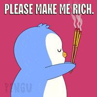Money Pray GIF by Pudgy Penguins