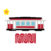 San Francisco Spring Sticker by SFMTA-Muni