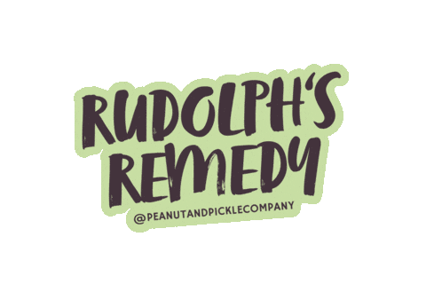 Rudolph Doggrooming Sticker by Peanut and Pickle