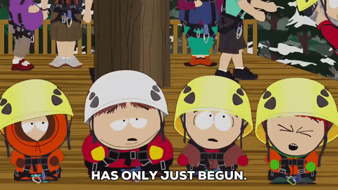 scared eric cartman GIF by South Park 