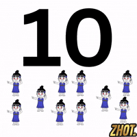 Top 10 Diez GIF by Zhotcita