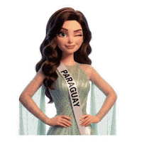 Miss Universe Wink Sticker