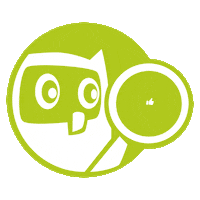 Owl Lupe Sticker by capinio.de