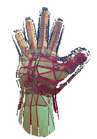 3D Hand Sticker by Vince Mckelvie