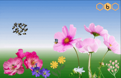 MarcyJ giphygifmaker giphyattribution beeworld beeflowers GIF