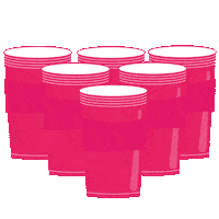 Traveling Beer Pong Sticker by Hostelworld