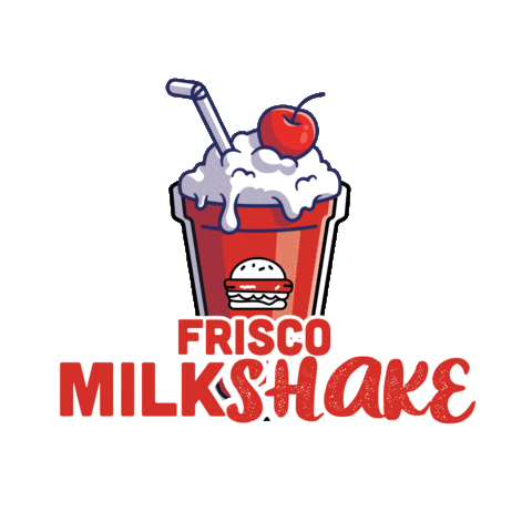 FriscoBurgerBar giphyupload hamburger milkshake frisco Sticker