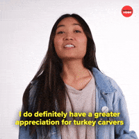 Appreciation for turkey carvers