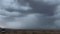 Lightning Lights Up Overcast Sky in Arizona