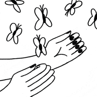 catieponeckart fly butterfly release befree GIF