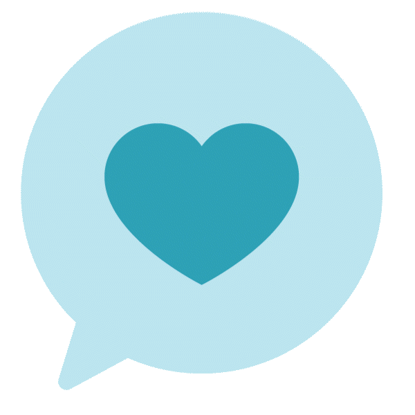 CincinnatiChildrens giphyupload heart blue heart heart bubble Sticker