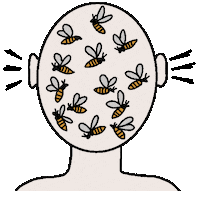 Buzzing Ringing Sticker