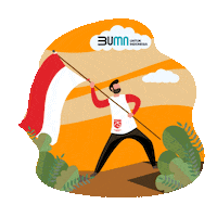 bankmandiri bumn mandiri hut ri bbi Sticker