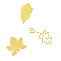 haba_pro_official cartoon sweet fall yellow Sticker