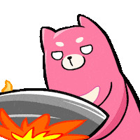 Teddy Bear Cooking Sticker by Wakuma