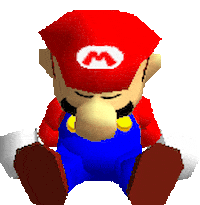 Falling Asleep Mario Party Sticker by GIPHY Gaming