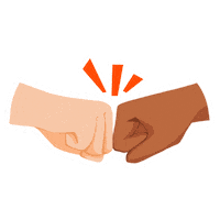 Fistbump Sticker by HubSpot