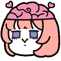 Fall In Love Girl Sticker