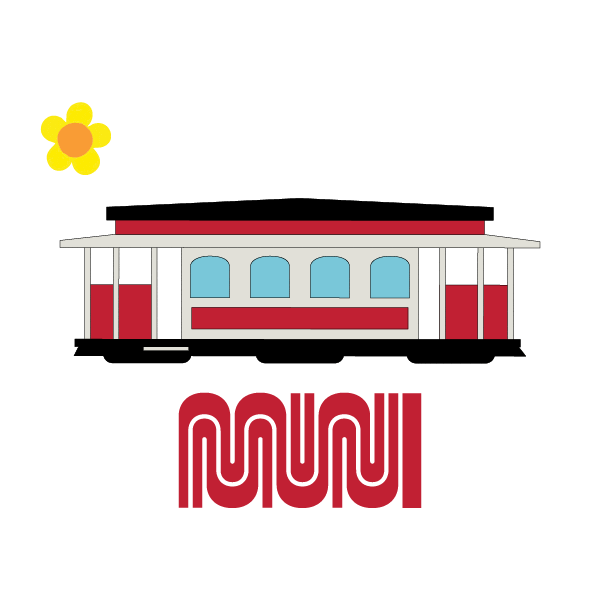 San Francisco Spring Sticker by SFMTA-Muni