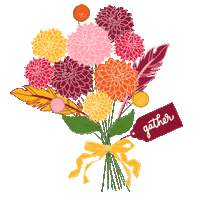 Flowers Gather Sticker by Packed Party