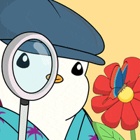 Interested Flower GIF by Pudgy Penguins