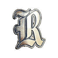 pinnedpins university r rice pin Sticker