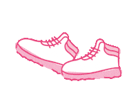 Walking Shoes Sticker by Breast Cancer Now GIPHY
