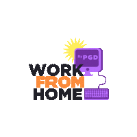 Work From Home Sticker by PGDLATAM