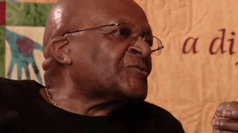 Desmond Tutu Lol GIF by GIPHY News