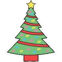 Happy Christmas Tree Sticker by Onnit