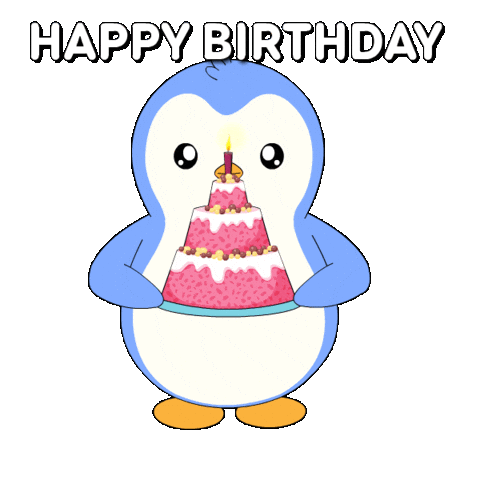 Happy Birthday Sticker by Pudgy Penguins