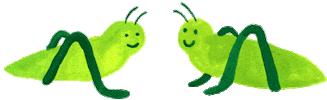 Grasshopper Hello Sticker by Variety Hour Studio