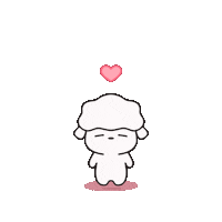 bellebboxy love dog puppy hearts Sticker