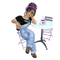 elistorycriativo girl garota menina bonita coffee-break Sticker